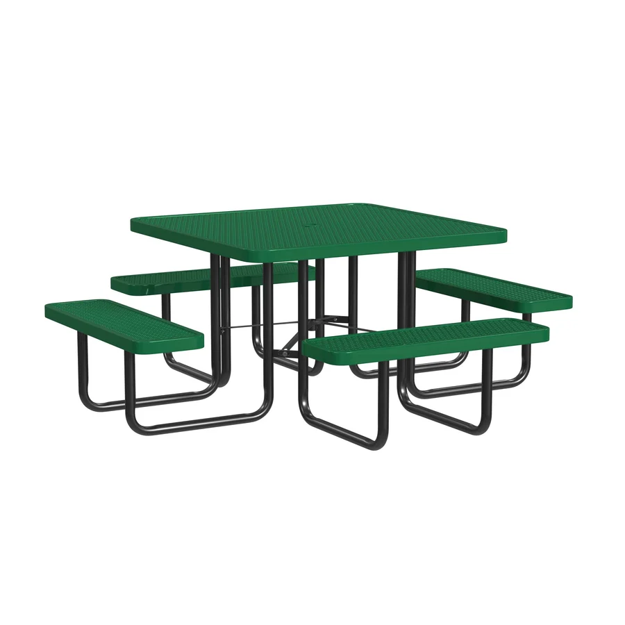 46" Square Expanded Steel Coated Outdoor Table 46" Square Expanded Steel Coated Outdoor Table