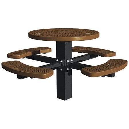 46" Single Post Perforated Round Table 46" Single Post Perforated Round Table